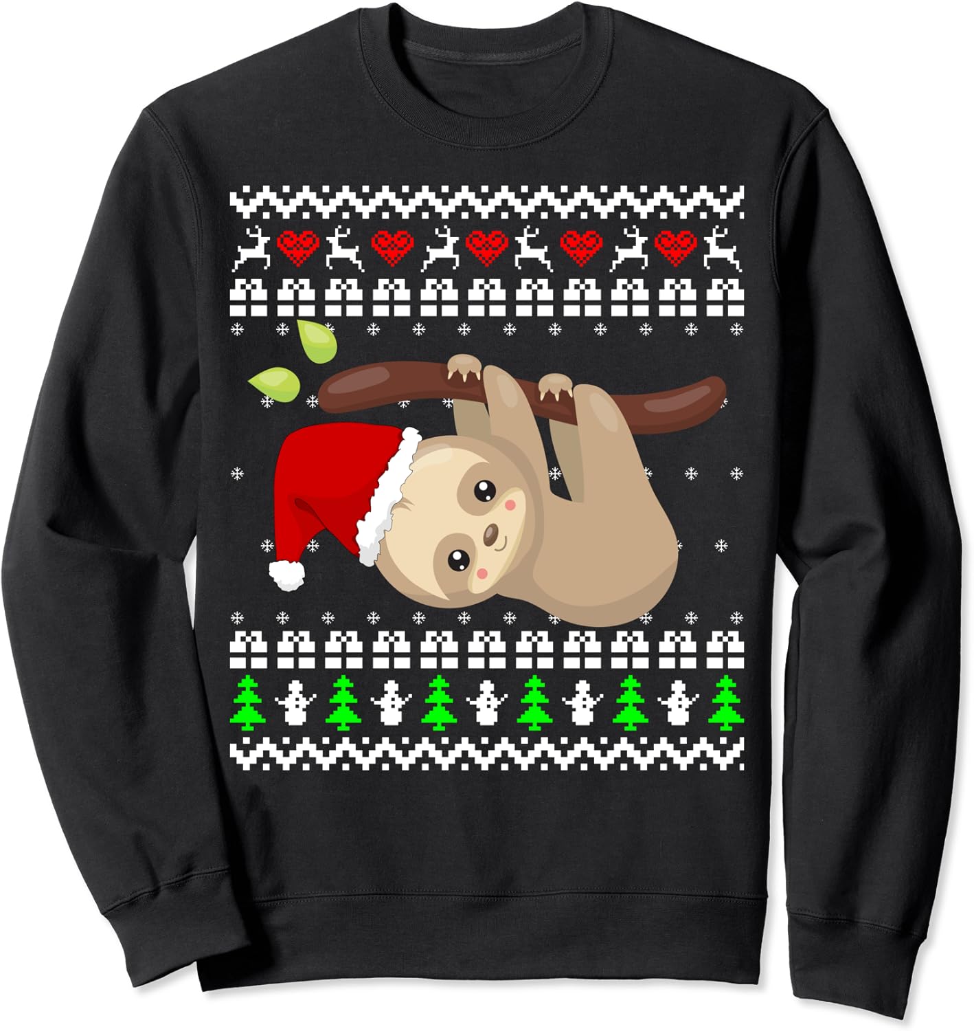 Sloth Ugly Christmas Sweater Sweatshirt Clothing, Shoes Christmas Sweater Sloth